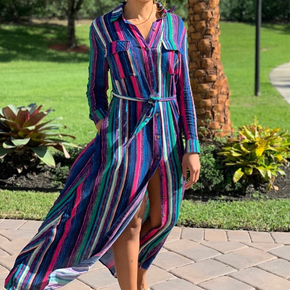 Button down midi duster - Picture 2 of 8